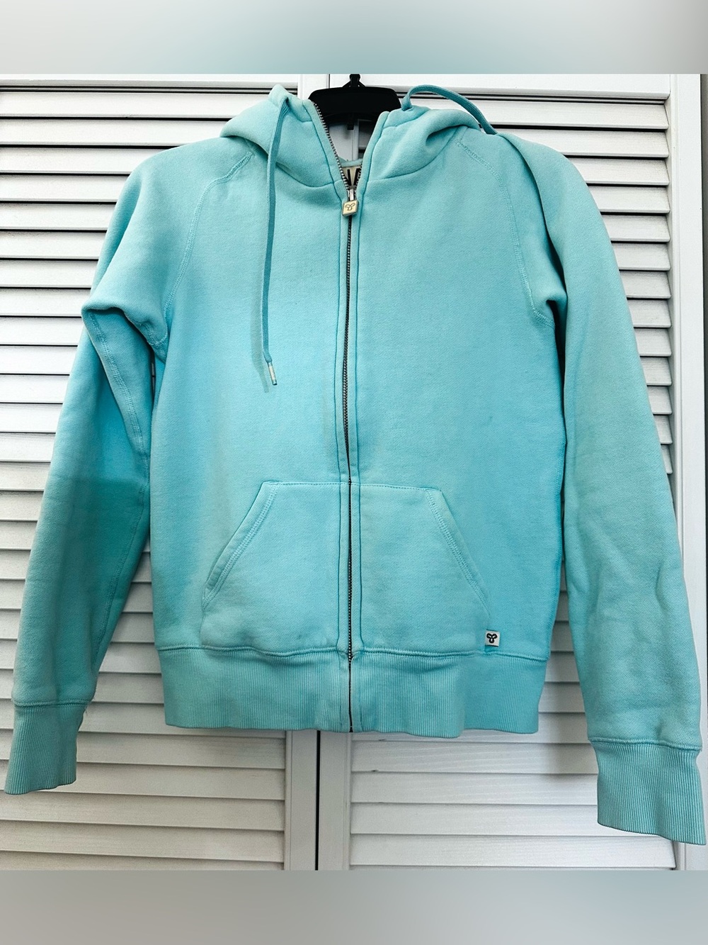 TNA Fleece Zip-Up Hoodie (Colour: Pale Turquoise)